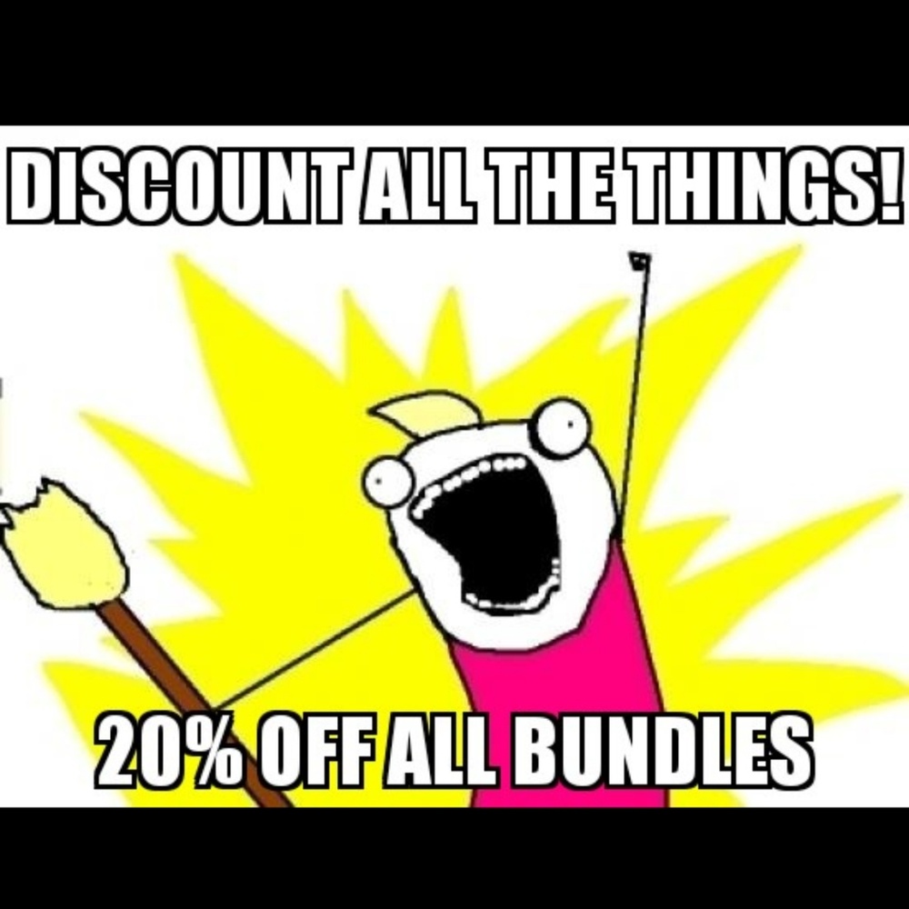 All Bundles of 2 or More Items 20% Off